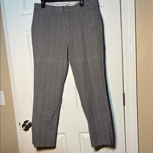 Dockers Men's Charcoal Striped Dress Pants